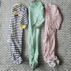 Baby Girls Footie Pajamas